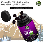 100% Pure Himalayan Shilajit Gummies (Elderberry)