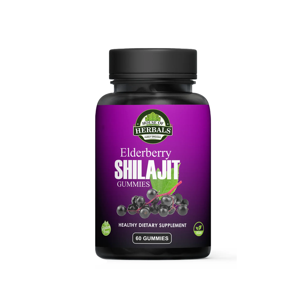 100% Pure Himalayan Shilajit Gummies (Elderberry)